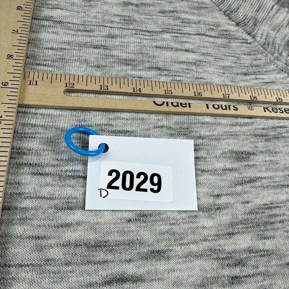 Dakini Sweater Womens XL Heather Grey Pullover‎ Cowl Neck Drawstring Thumbholes - Picture 11 of 11